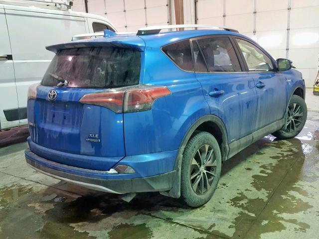 JTMRJREV3GD038659 - 2016 TOYOTA RAV4 HV XL BLUE photo 4