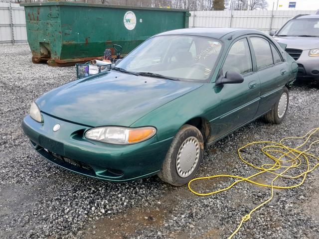 1MEFM10P2XW616161 - 1999 MERCURY TRACER GS GREEN photo 2