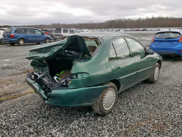 1MEFM10P2XW616161 - 1999 MERCURY TRACER GS GREEN photo 4