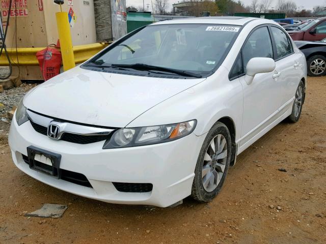 19XFA16969E036508 - 2009 HONDA CIVIC EXL WHITE photo 2