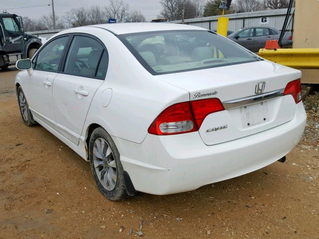 19XFA16969E036508 - 2009 HONDA CIVIC EXL WHITE photo 3