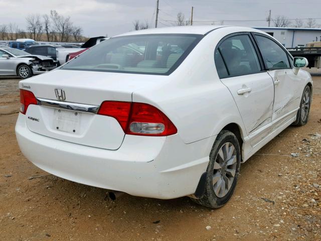 19XFA16969E036508 - 2009 HONDA CIVIC EXL WHITE photo 4