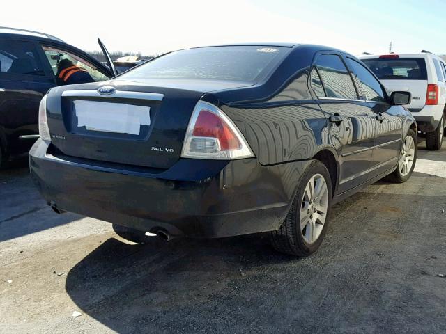 3FAHP081X6R100701 - 2006 FORD FUSION SEL BLACK photo 4