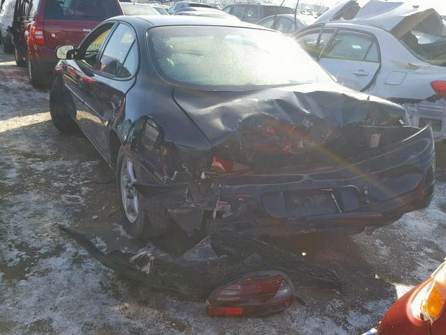 1G2WK52J52F139827 - 2002 PONTIAC GRAND PRIX BLACK photo 3
