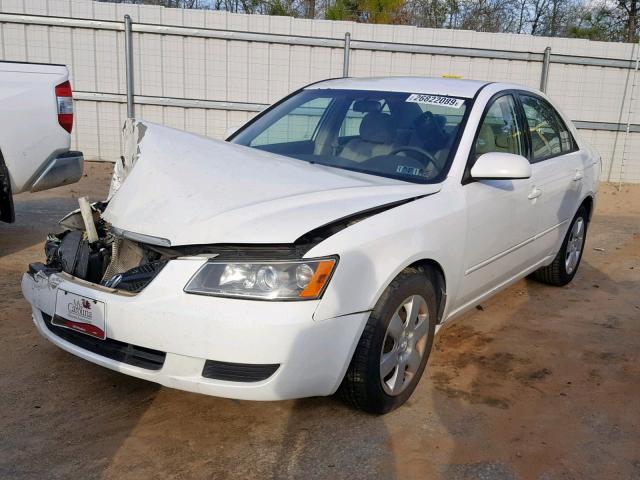 5NPET46C16H098067 - 2006 HYUNDAI SONATA GL WHITE photo 2