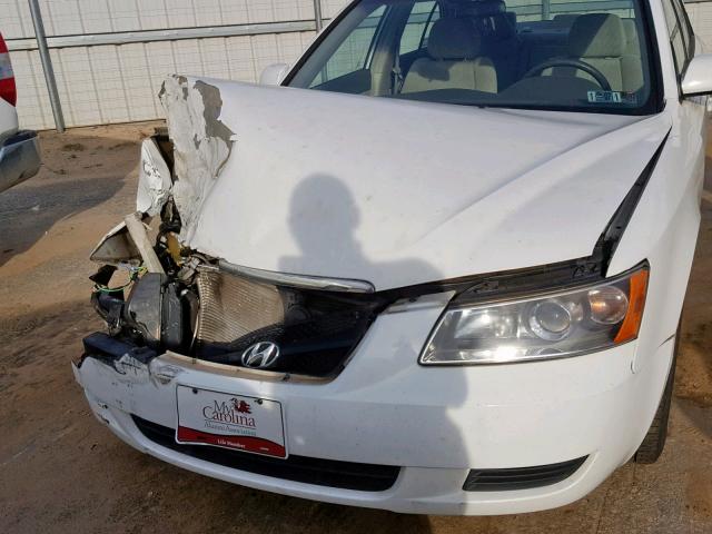 5NPET46C16H098067 - 2006 HYUNDAI SONATA GL WHITE photo 7