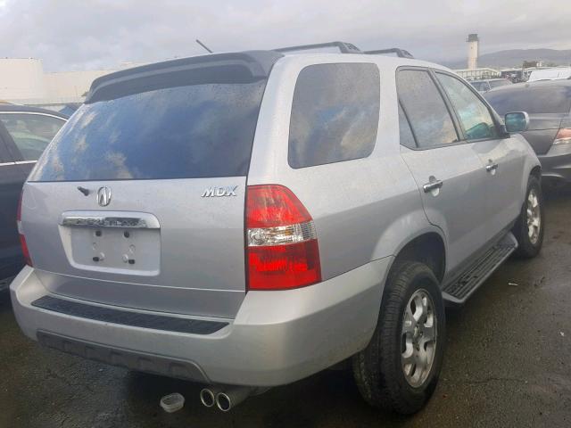 2HNYD18862H505167 - 2002 ACURA MDX TOURIN SILVER photo 4