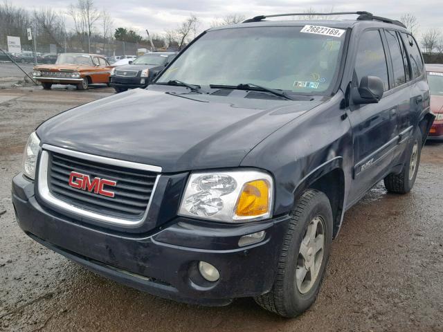 1GKDT13S322470272 - 2002 GMC ENVOY BLACK photo 2