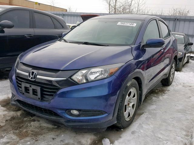 3CZRU5H53GM103391 - 2016 HONDA HR-V EX BLUE photo 2