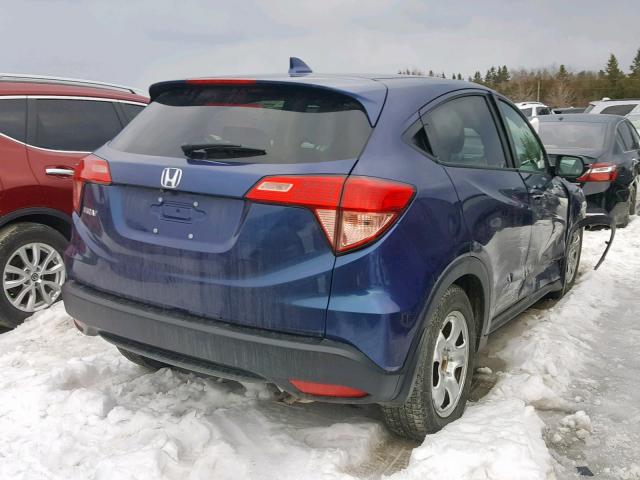 3CZRU5H53GM103391 - 2016 HONDA HR-V EX BLUE photo 4