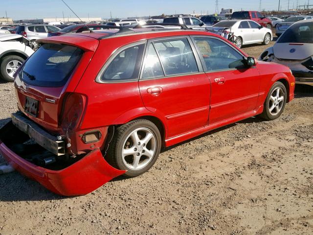 JM1BJ245621595232 - 2002 MAZDA PROTEGE PR RED photo 4