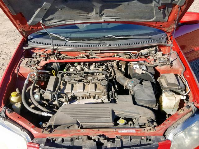 JM1BJ245621595232 - 2002 MAZDA PROTEGE PR RED photo 7