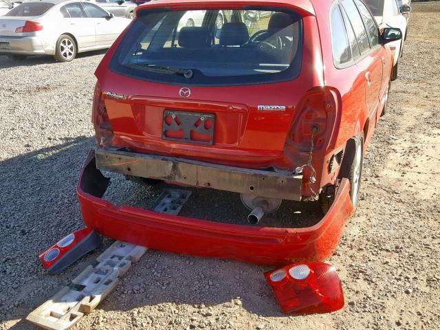 JM1BJ245621595232 - 2002 MAZDA PROTEGE PR RED photo 9