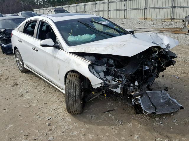 5NPE34AF2JH605133 - 2018 HYUNDAI SONATA SPO WHITE photo 1