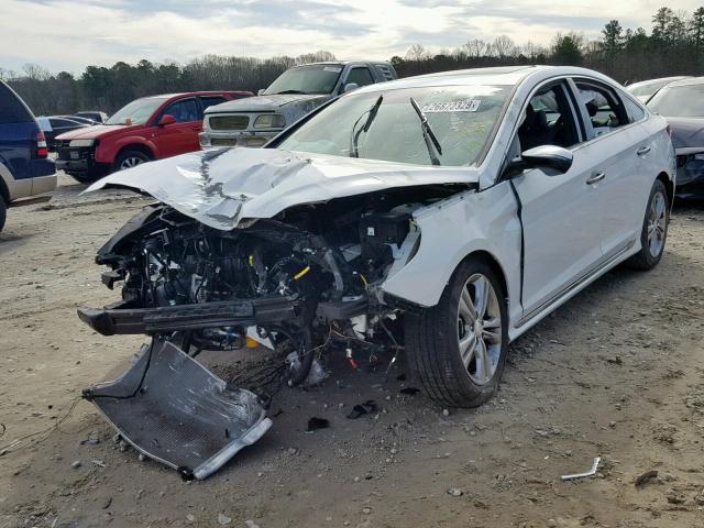 5NPE34AF2JH605133 - 2018 HYUNDAI SONATA SPO WHITE photo 2