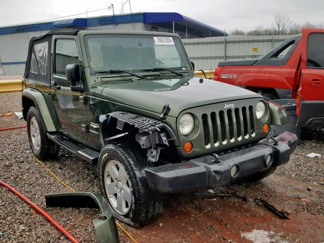 1J8FA54127L204887 - 2007 JEEP WRANGLER S GREEN photo 1