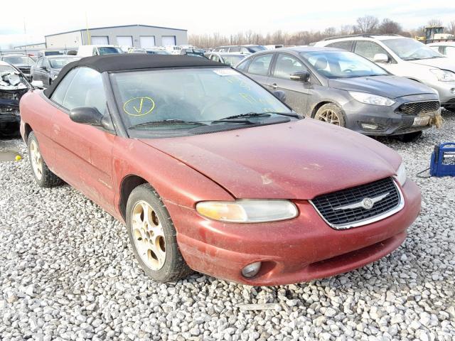 3C3EL55H4XT552921 - 1999 CHRYSLER SEBRING JX BURGUNDY photo 1