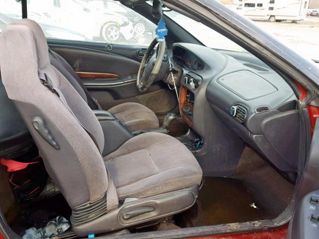 3C3EL55H4XT552921 - 1999 CHRYSLER SEBRING JX BURGUNDY photo 5