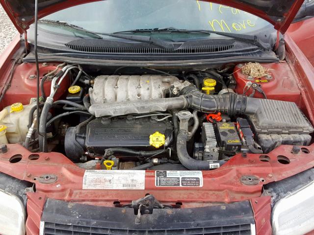 3C3EL55H4XT552921 - 1999 CHRYSLER SEBRING JX BURGUNDY photo 7