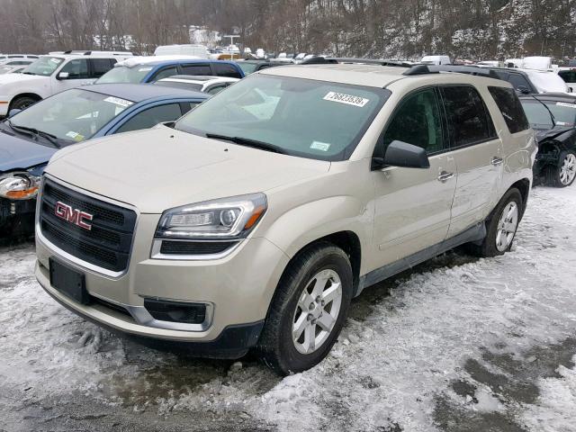 1GKKVPKD0FJ307582 - 2015 GMC ACADIA SLE TAN photo 2