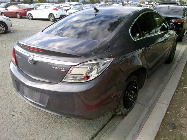 W04GS5EC3B1025734 - 2011 BUICK REGAL CXL GRAY photo 4