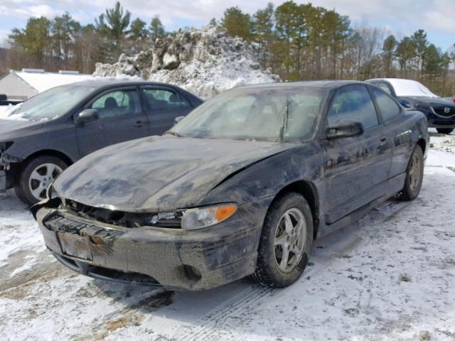 1G2WP12K02F242978 - 2002 PONTIAC GRAND PRIX BLACK photo 2