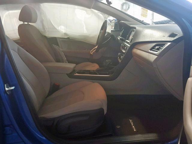 5NPE34AF2JH658933 - 2018 HYUNDAI SONATA SPO BLUE photo 5