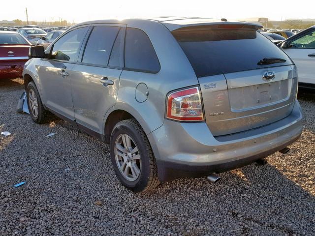 2FMDK38C37BA73654 - 2007 FORD EDGE SEL GRAY photo 3