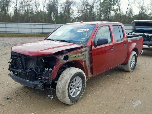 1N6AD0ER0HN748727 - 2017 NISSAN FRONTIER S RED photo 2