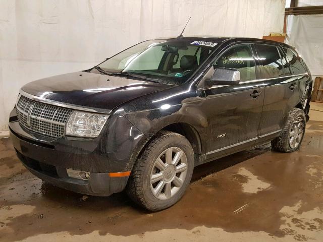 2LMDU88C27BJ09300 - 2007 LINCOLN MKX BLACK photo 2