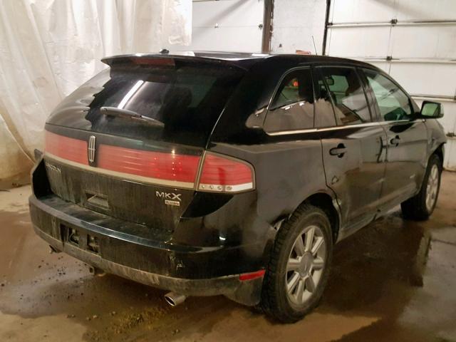 2LMDU88C27BJ09300 - 2007 LINCOLN MKX BLACK photo 4