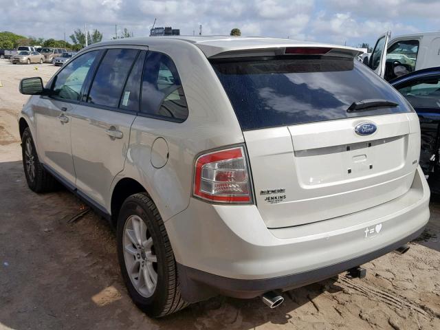 2FMDK38C47BA38461 - 2007 FORD EDGE SEL GOLD photo 3