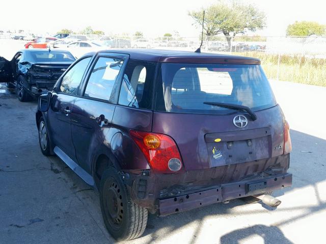 JTKKT624350089307 - 2005 TOYOTA SCION XA PURPLE photo 3