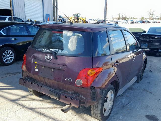 JTKKT624350089307 - 2005 TOYOTA SCION XA PURPLE photo 4