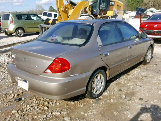 KNAFB121835260070 - 2003 KIA SPECTRA BA GOLD photo 4