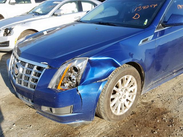 1G6DF5E53D0138254 - 2013 CADILLAC CTS LUXURY BLUE photo 9