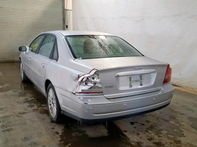 YV1TS91Z941360726 - 2004 VOLVO S80 T6 SILVER photo 3