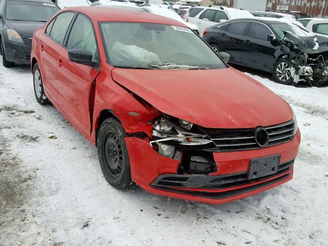 3VW2K7AJ9FM421205 - 2015 VOLKSWAGEN JETTA BASE Կարմիր լուսանկար 1
