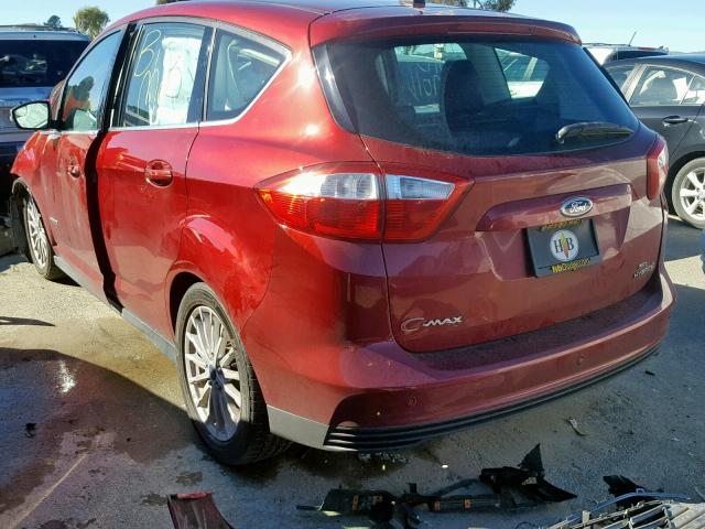 1FADP5BU6FL102152 - 2015 FORD C-MAX SEL RED photo 3