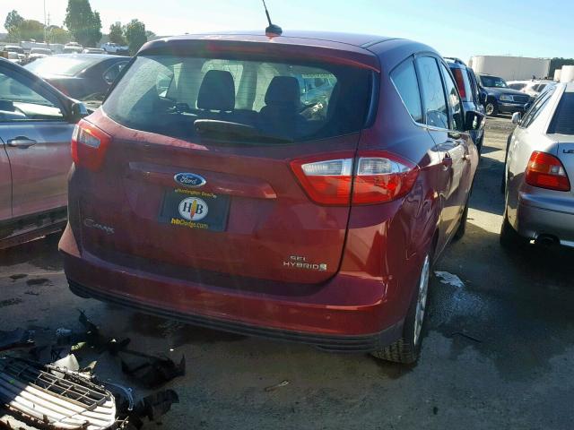 1FADP5BU6FL102152 - 2015 FORD C-MAX SEL RED photo 4