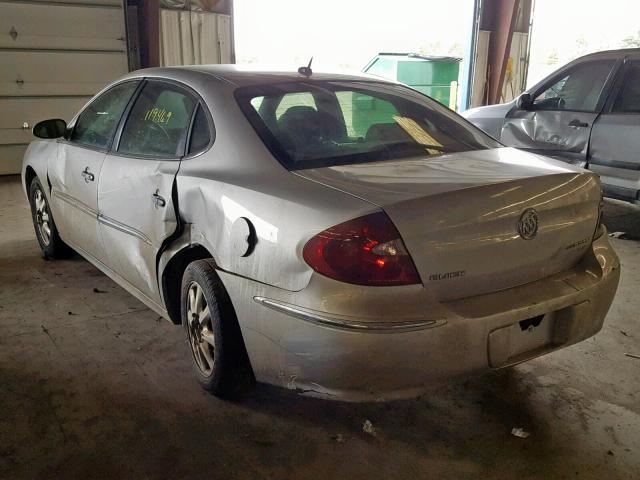 2G4WD582261252374 - 2006 BUICK LACROSSE C SILVER photo 3