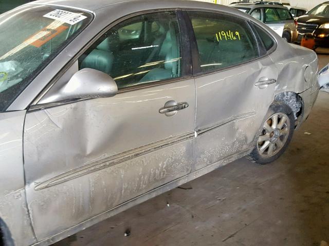2G4WD582261252374 - 2006 BUICK LACROSSE C SILVER photo 9