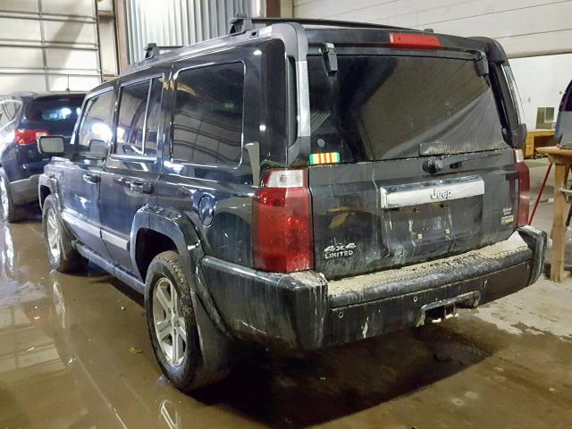 1J8HG58P69C506806 - 2009 JEEP COMMANDER BLACK photo 3