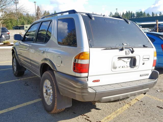 4S6DM58W214403342 - 2001 HONDA PASSPORT E SILVER photo 3