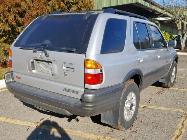 4S6DM58W214403342 - 2001 HONDA PASSPORT E SILVER photo 4