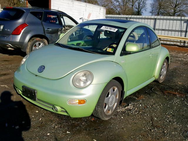 3VWCC21C6YM473478 - 2000 VOLKSWAGEN NEW BEETLE Yaşıl foto 2