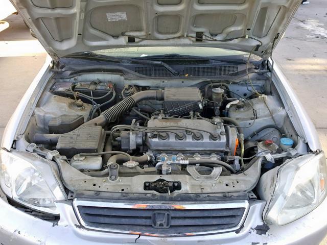 2HGEJ6611YH518519 - 2000 HONDA CIVIC BASE SILVER photo 7