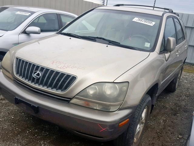 JT6GF10U3Y0064932 - 2000 LEXUS RX 300 TAN photo 2