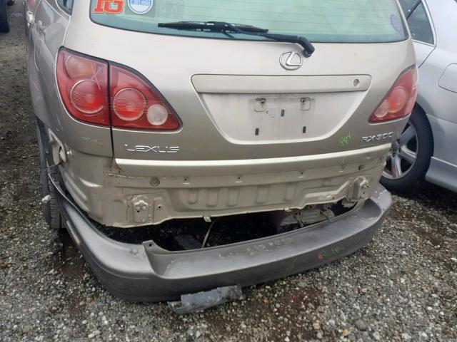 JT6GF10U3Y0064932 - 2000 LEXUS RX 300 TAN photo 9