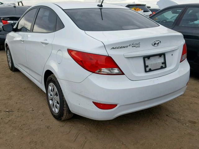 KMHCT4AE9HU248186 - 2017 HYUNDAI ACCENT SE WHITE photo 3